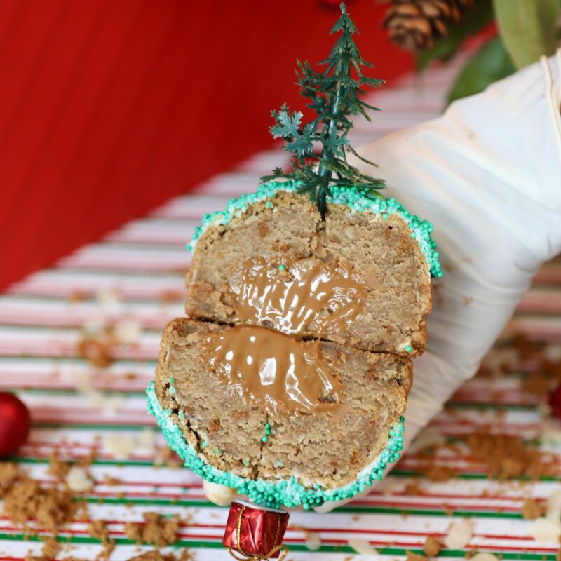 Under the Christmas tree cookie