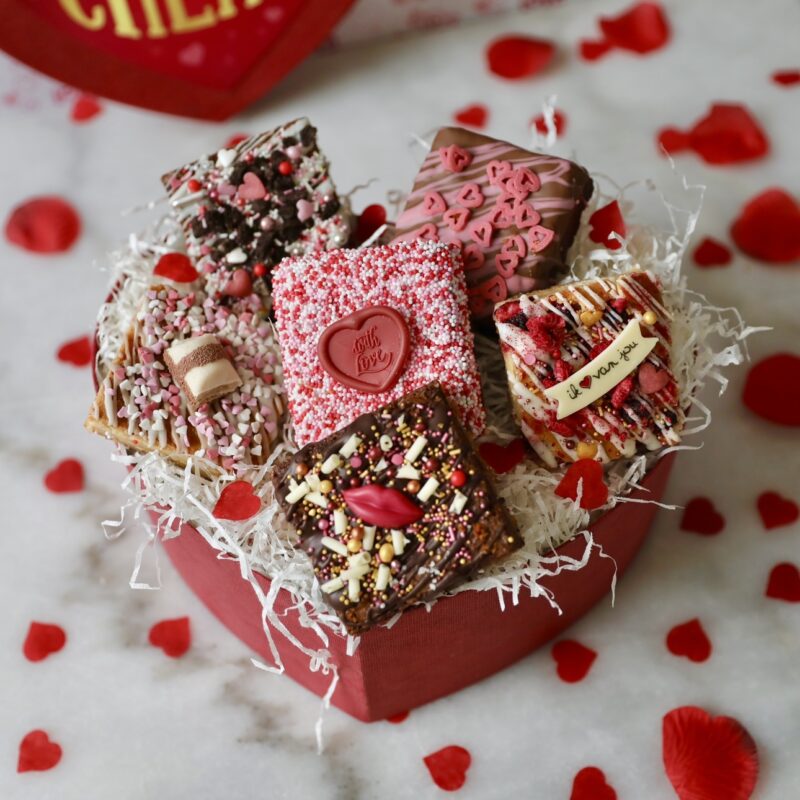 Valentine brownie box