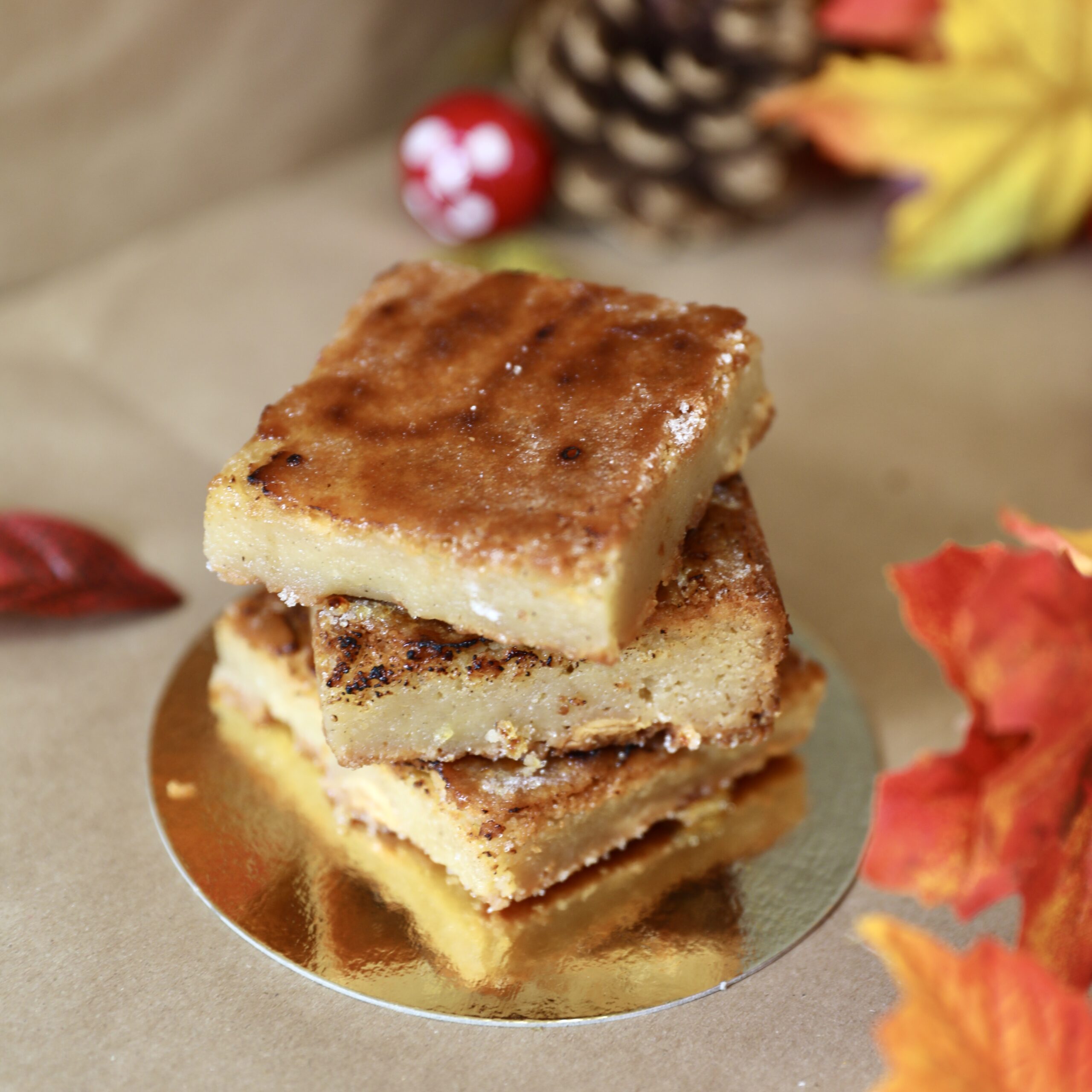 Creme brulee blondie